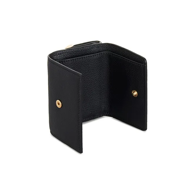 See By Chloe Cow Leather Wallet Unisex Black-2