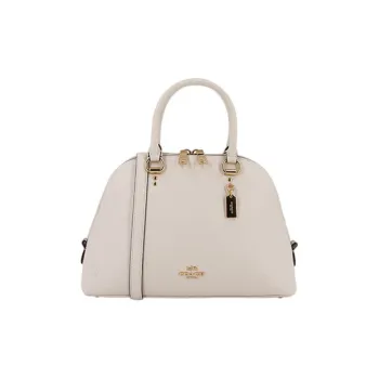 COACH Katy Leather Dome Bag Shoulder Bag Crossbody Bag Handbag Women's White
