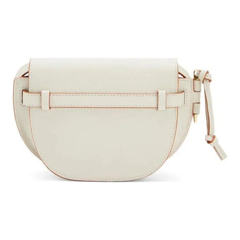 LOEWE Gate Cotton One Shoulder Handbag Crossbody Bag Mini Women's White-2