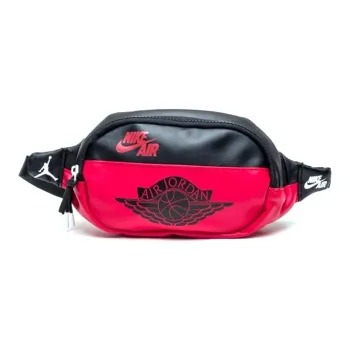 Jordan Polyurethane Sling Bag, Crossbody Bag, Fanny Pack Regular Unisex Bred Black Red