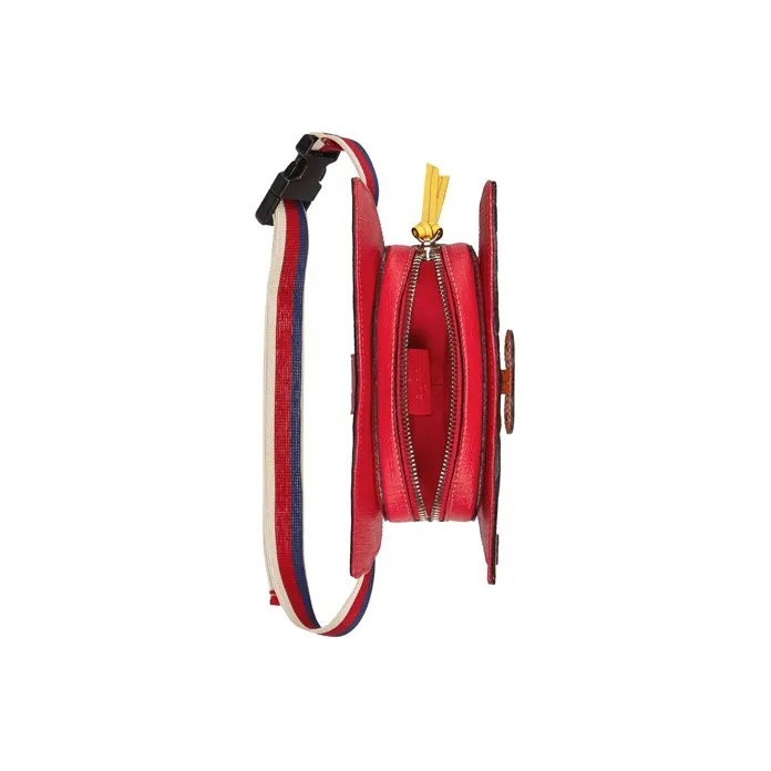 GUCCI Canvas With Leather Fanny Pack Sling Bags Kids' Ebony/Multicolor-5