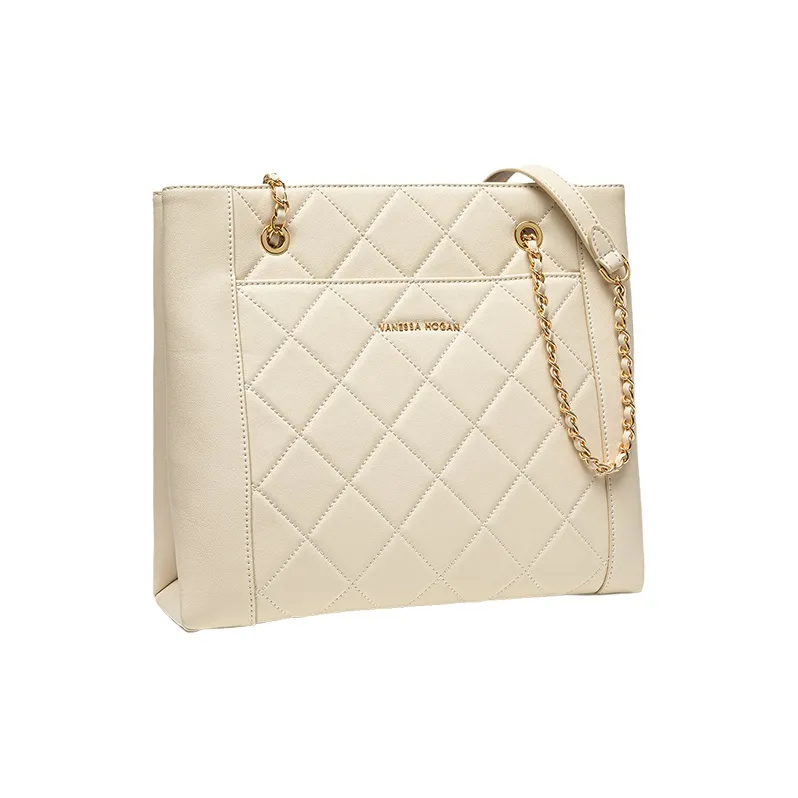 VANESSA HOGAN Lingge Series Crossbody Bags Ecru-1