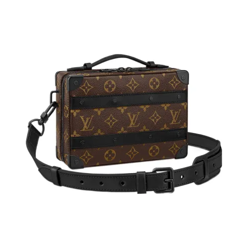 LOUIS VUITTON Handle Soft Trunk Monogram Macassar Brown