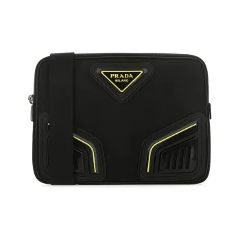 PRADA Nylon Shoulder Backpack Crossbody Bag Clutch Men's Black