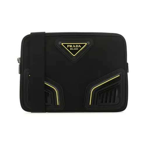 PRADA Nylon Shoulder spring Crossbody Bag Clutch Men's Black