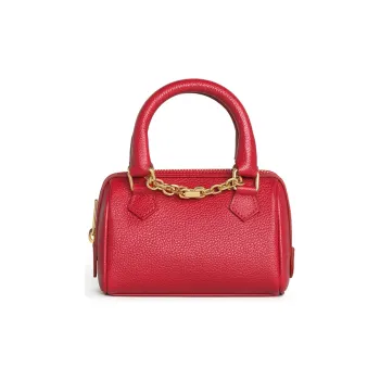 CELINE Cow Leather Shoulder Bag, Crossbody Bag, Handbag Mini Women's Candy Color, Red