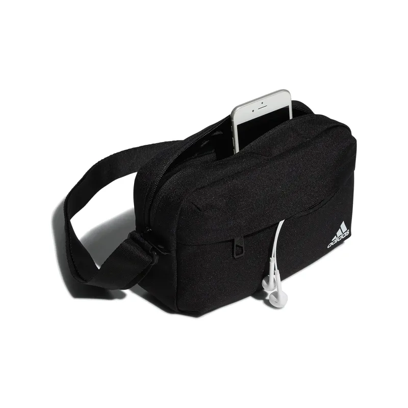 Adidas Microfiber Synthetic Leather Fanny Pack Regular Unisex Black-3