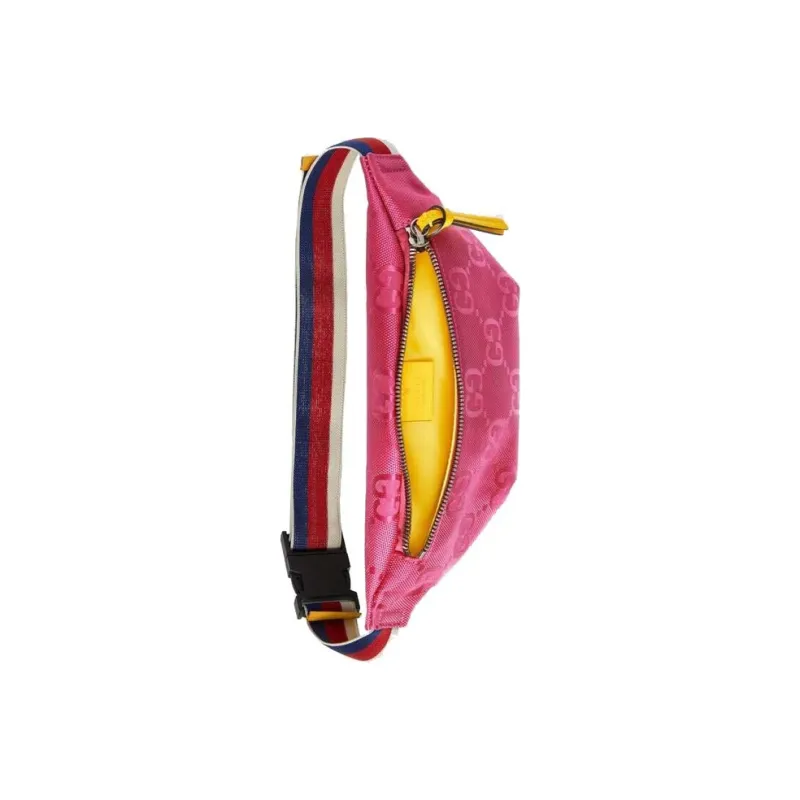 GUCCI Nylon With Leather Fanny Pack Sling Bags Kids' Bags Kids' Pink-3
