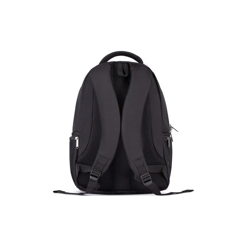 Diplomat Fabric Backpack Medium Size Unisex Black-2