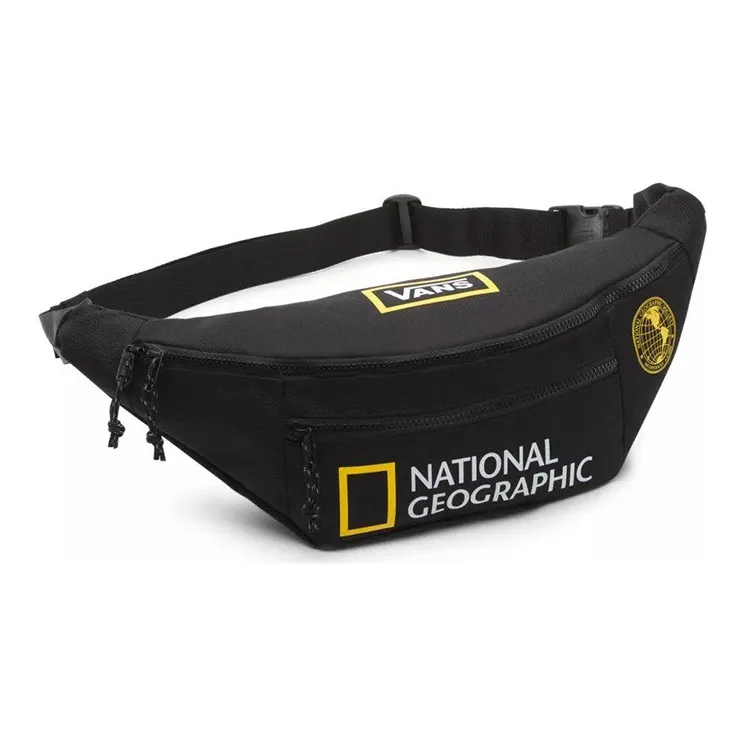 Vans Polyester Sling Bags Crossbody Bags Unisex Black/Yellow-0
