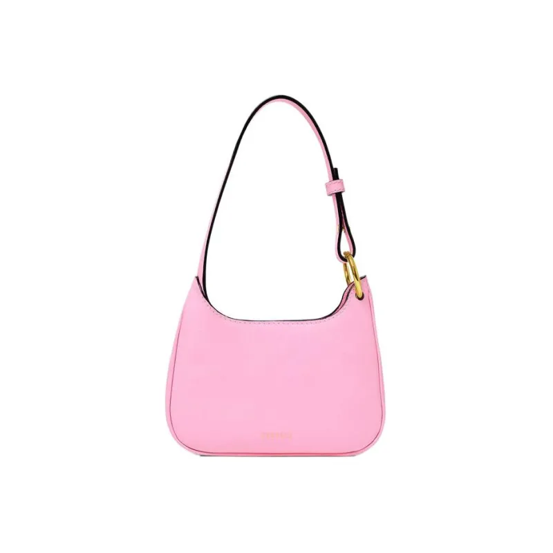 FANSIZHE Cow Leather Shoulder Bag Women's Pink-1