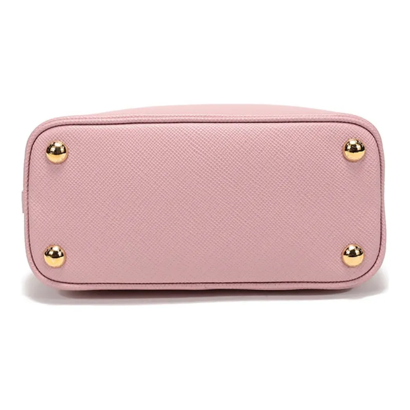 PRADA Cow Leather Portable Crossbody Bag Shoulder Bag Mini Women's Light Pink-3