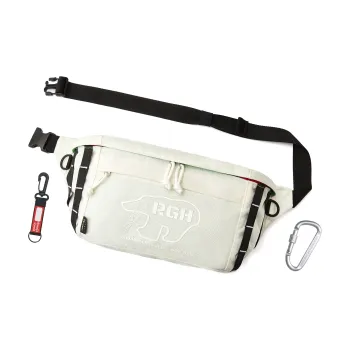 Rough Enough Polyamide With Nylon Shoulder Bag Crossbody Bag Fanny Pack Sling Bags Unisex White