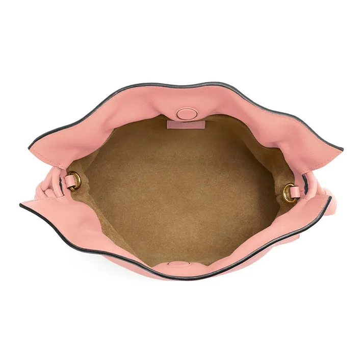 LOEWE Flamenco Nappa Cow Leather Clutch Mini Women's Pink-6