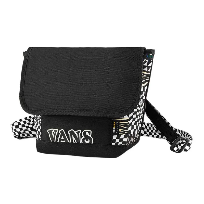 Vans Polyester Shoulder Bag, Crossbody Bag Regular Unisex Black-2