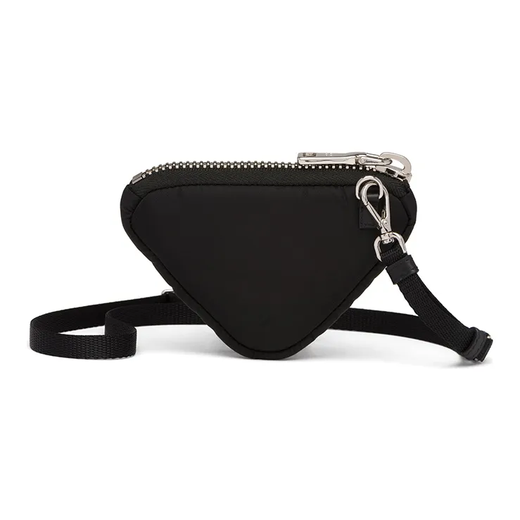 PRADA Nylon Coin Purse Unisex Black-1