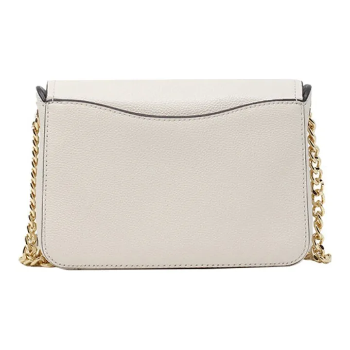 MICHAEL KORS Wanda Cow Leather Shoulder Bag Crossbody Bag Small Size Women's Pure White-3