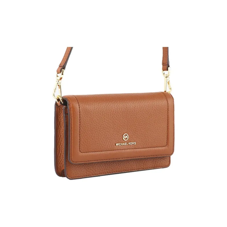 MICHAEL KORS Jet Set Charm Leather Shoulder Bag Crossbody Bag Small Size Women's Brown-2