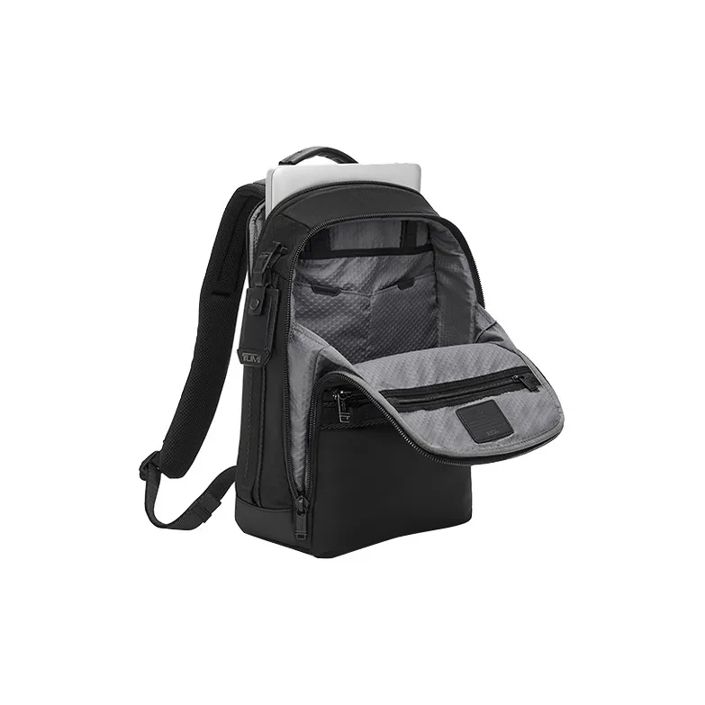 TUMI Alpha Bravo Polyamide Backpack Medium Size Men's Black-1