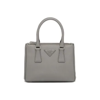 PRADA Diagramme Calfskin Shoulder Bag Crossbody Bag Women's Marble Gray