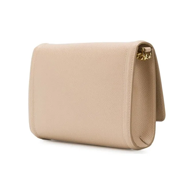 FERRAGAMO Vara Calfskin Crossbody Bag, Shoulder Bag Women's Nude-2