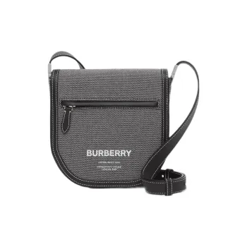 Burberry Olympia Calfskin Shoulder Bag Crossbody Bag Mini Men's Black & Gray