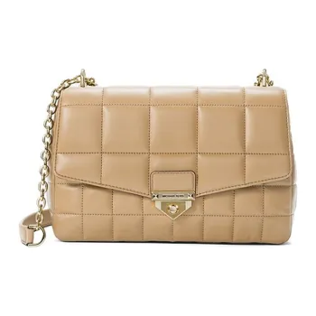 MICHAEL KORS Soho Sheepskin Shoulder Bag, Crossbody Bag Extra Large Women's Camel