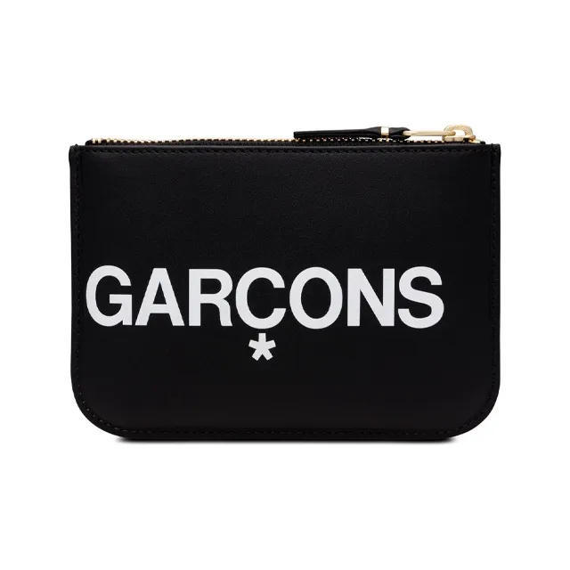 CDG Cow Leather Wallet Unisex Black-1