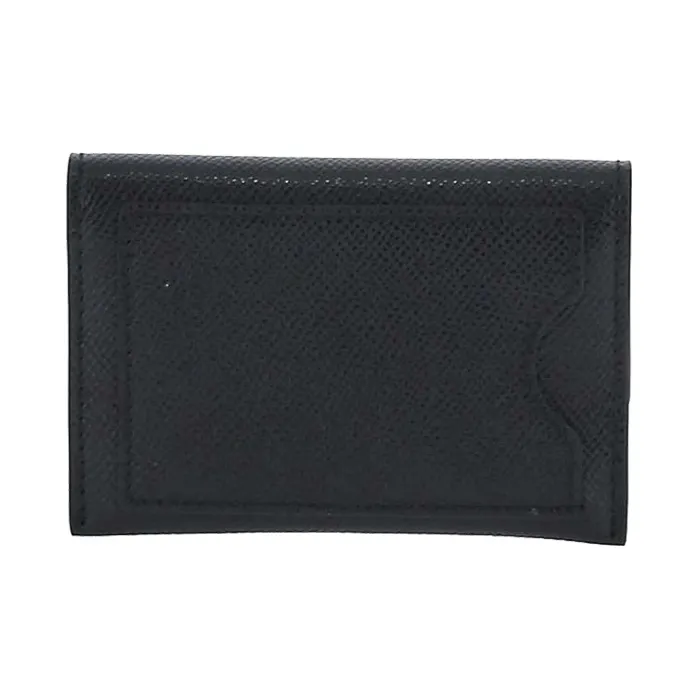 FERRAGAMO Leather Wallet Women's Black-4
