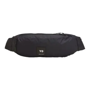 Y 3 Nylon Sports Bag Crossbody Shoulder Bag Men's Black