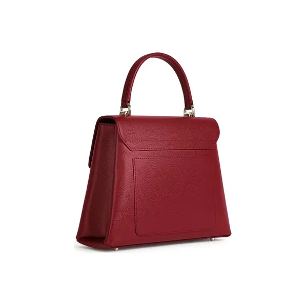 Furla Cow Leather Handbag Small Size Women's Burgundy-1