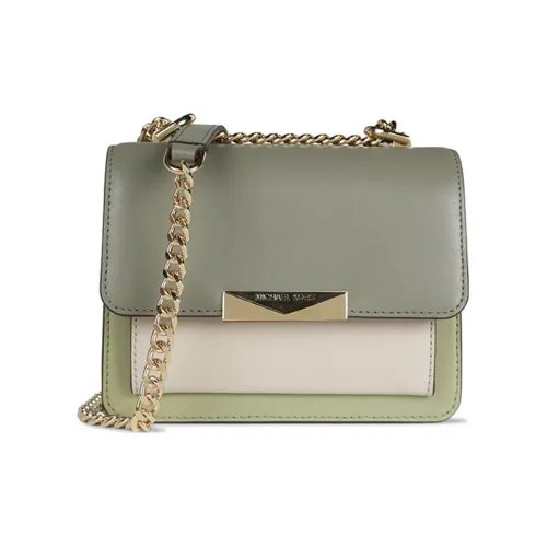 MICHAEL KORS Jade Cow Leather Shoulder Bag Crossbody Bag Regular Womens Light Orange/White