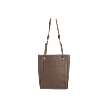 IRIDESCENCE Cow Leather Shoulder Bag Regular Women's Peach Wood