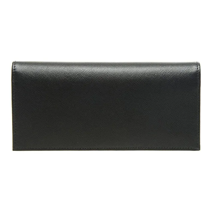 PRADA Cow Leather Wallet Men's Black-1