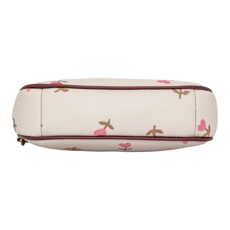 COACH Leather Pochette, Shoulder Bag, Clutch Trumpets Women's White-3
