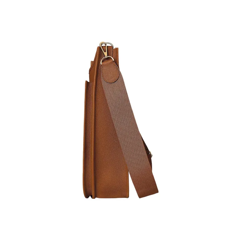 HERMES Evelyne Maurice Cow Leather Shoulder Bag Crossbody Bag Unisex 37 Gold Gold Brown-2