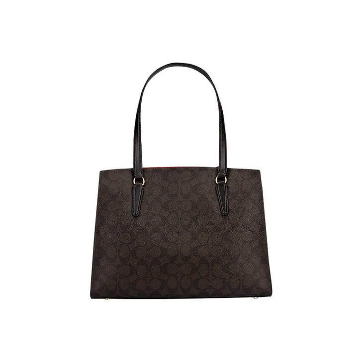 COACH Leather Crossbody Bag, Shoulder Bag Women's Brown Black-2