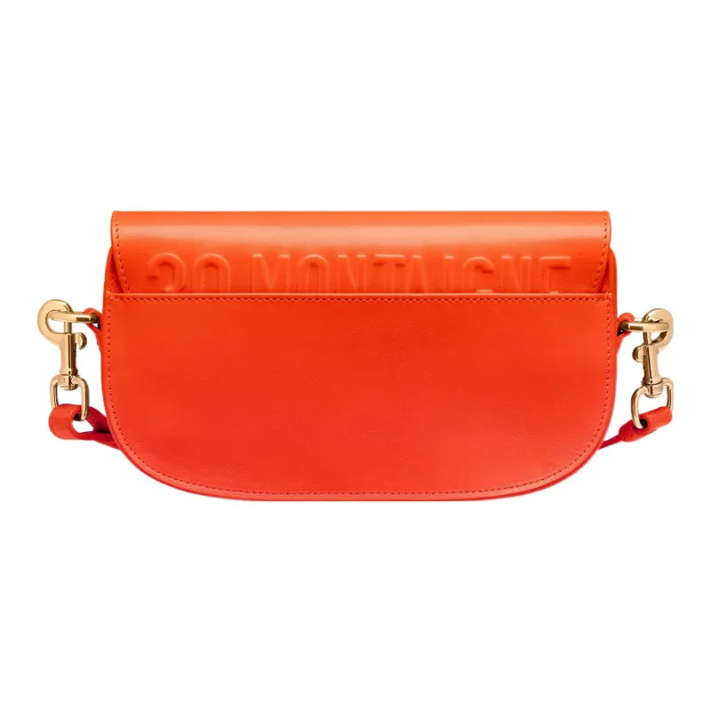 DIOR Bobby Smooth Cow Leather Crescent Bag Handbag Shoulder Bag Crossbody Bag Women's Bright Orange-2