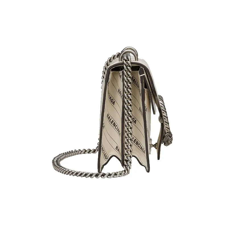 GUCCI Dionysus Leather Crossbody Bag Small Size Women's White-3