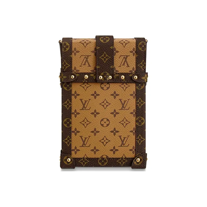 LOUIS VUITTON Pochette Trunk Verticale Monogram Reverse Brown-1