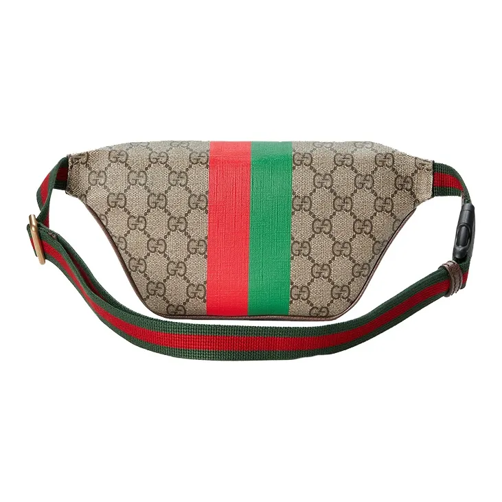GUCCI Canvas Sling Bag Fanny Pack Regular Men's Ebony/Brown-6