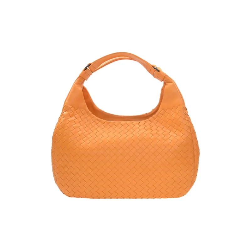 Bottega Veneta Lambskin Handbag Women's Orange-2