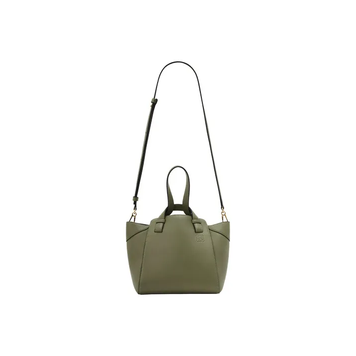 LOEWE Hammock Nugget Cow Leather Handbag, Shoulder Bag, Crossbody Bag Women's Avocado Green-3