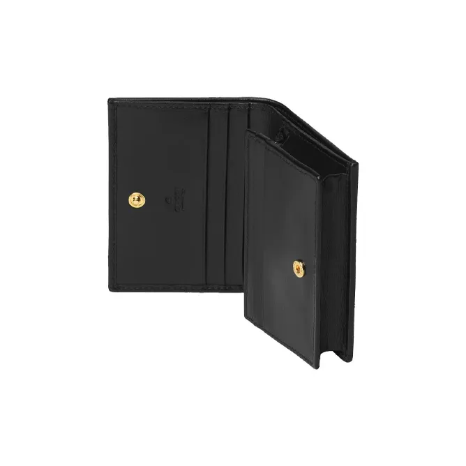 GUCCI Leather Card Holder, Wallet Regular Women's Black-4