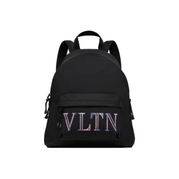 Valentino Nylon Backpack Unisex Black