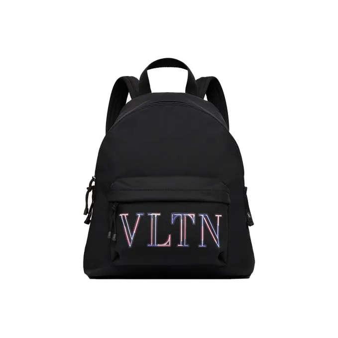 Valentino Nylon Backpack Unisex Black-0