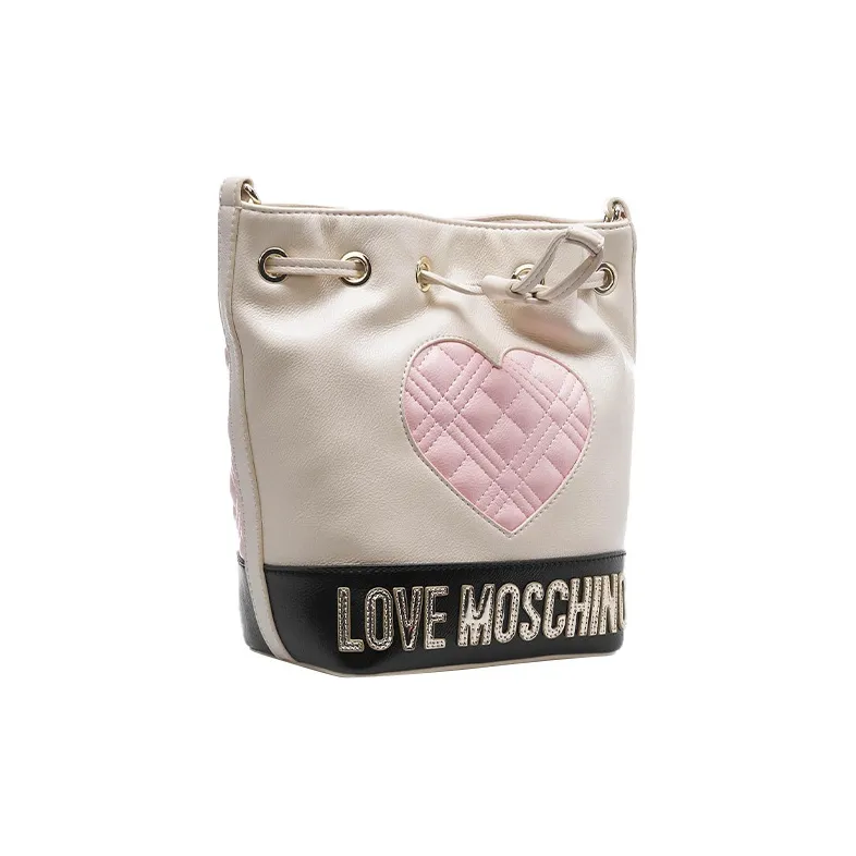 LOVE MOSCHINO Bucket Bag Shoulder Bag Crossbody Bag Backpack Women's White-1