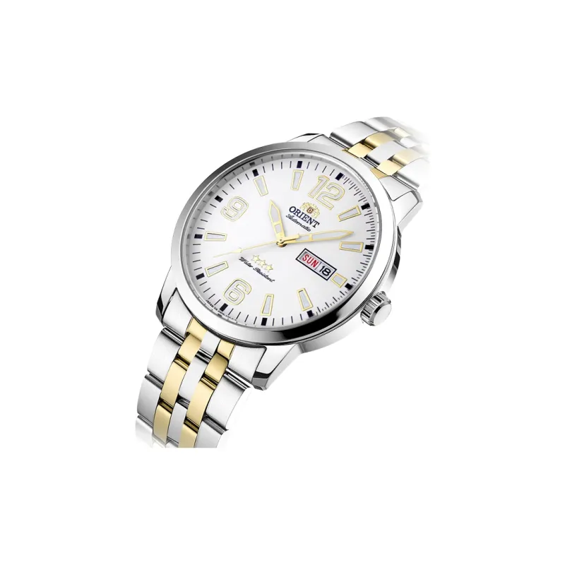 ORIENT Classic Collection Mechanical Movement Metal Strap Watch Men's Watches White Dial-3