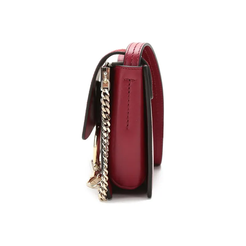 Chloe Chloé Bags Cow Leather Shoulder Bag Women's Burgundy-2