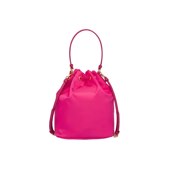 PRADA PRADA Luggage Collection Fabric One Shoulder Handbags Women's Fuchsia-2